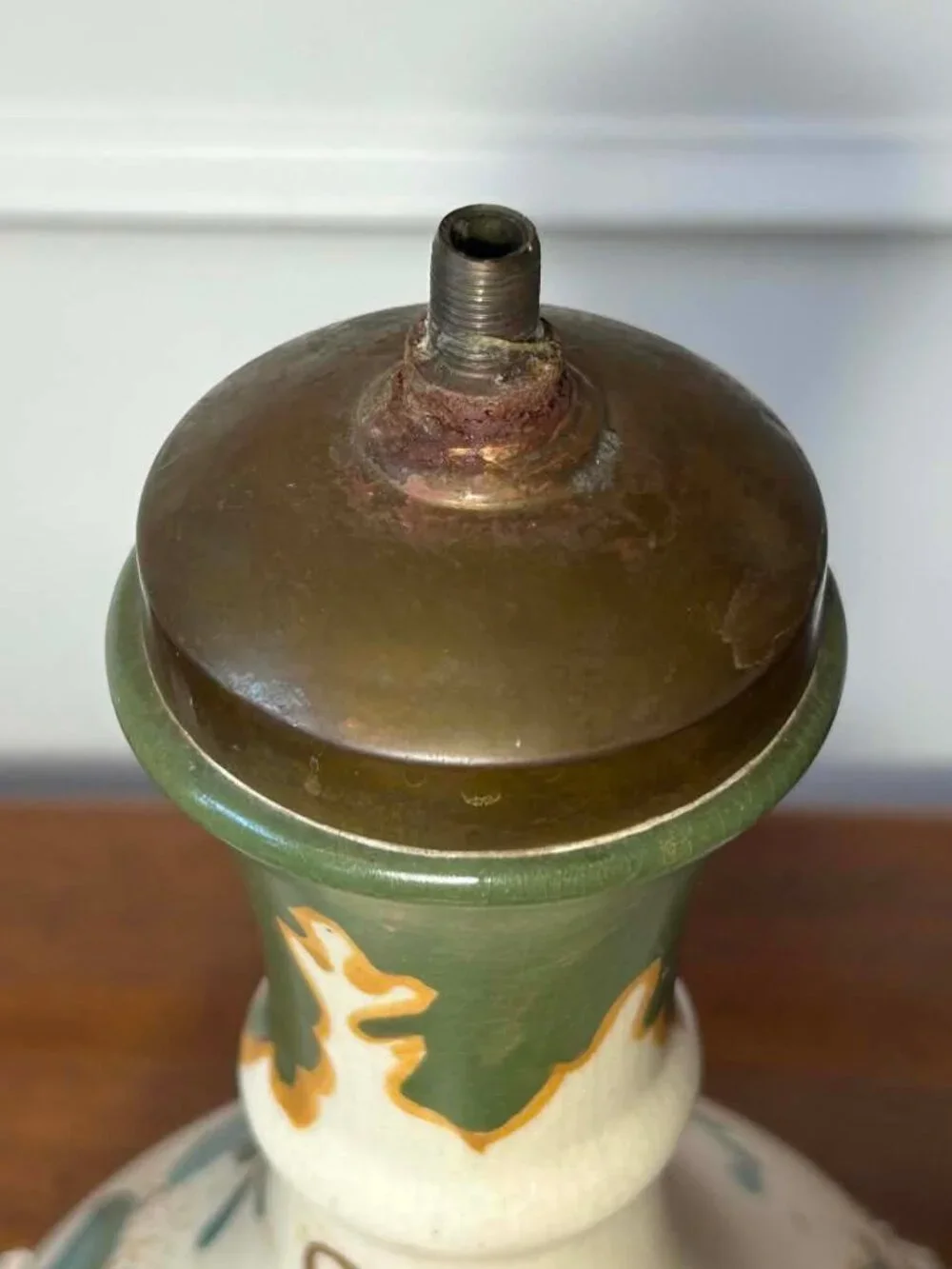 Vintage 1920s Dutch Art Pottery Lamp Base - Arnhemsche Fayence